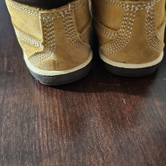Timberland infant sz 2 m/m crib bootie wheat NB wheat - Picture 5 of 11